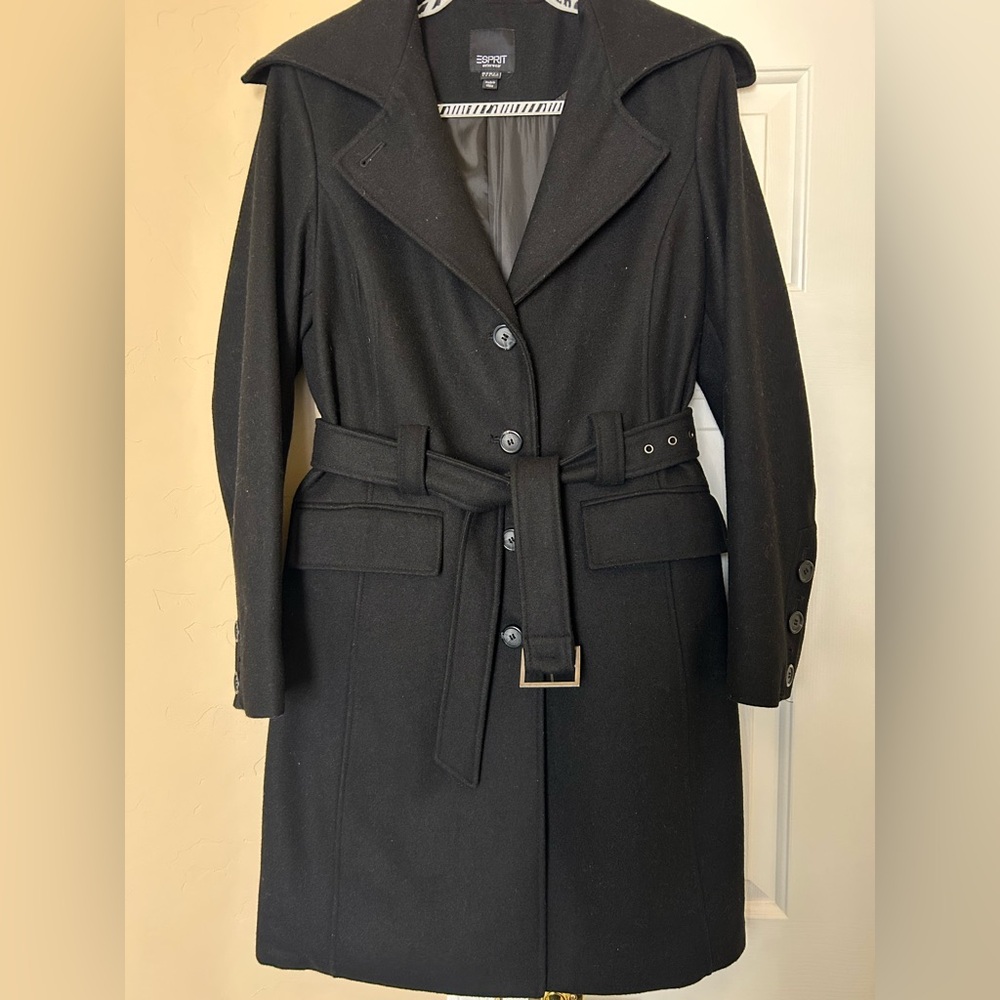 Esprit Black Trench Coat for Women